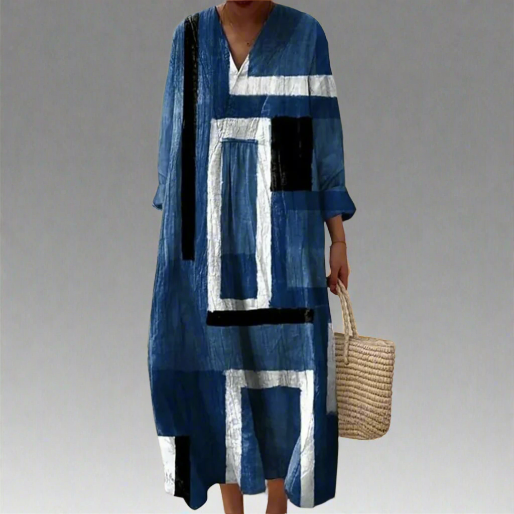 Mia | Abstract Maxi Dress