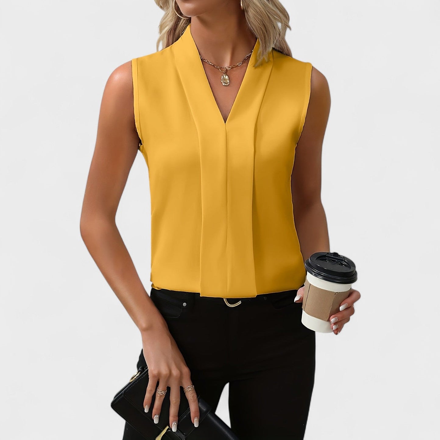 Bonnie™ | Chic Sleeveless Blouse
