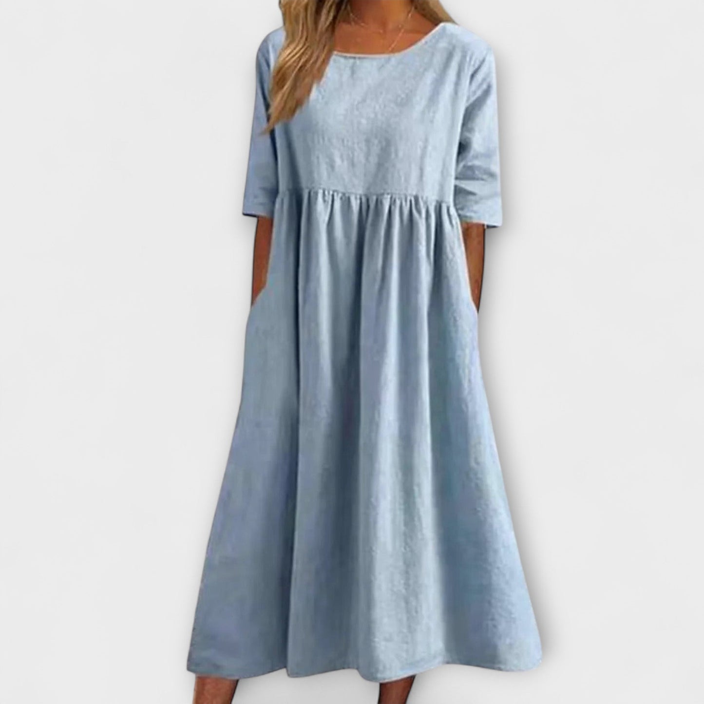 Elegant Tummy-Covering Dress
