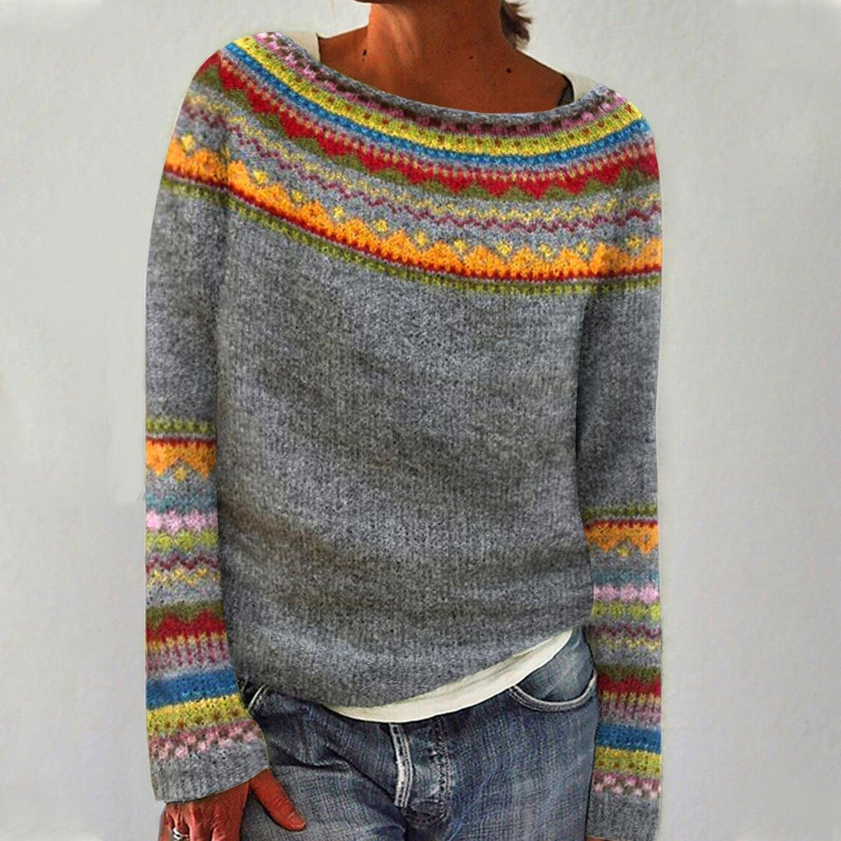 Grey / Rainbow / 3XL