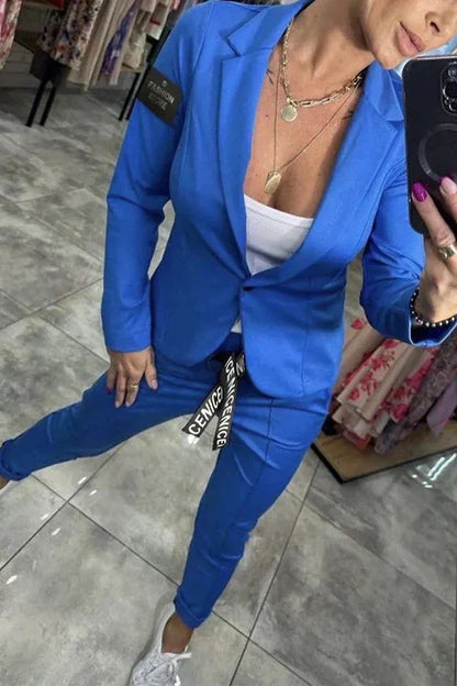 Isabelle | Tailored Set with Soft Blazer and Casual Joggers