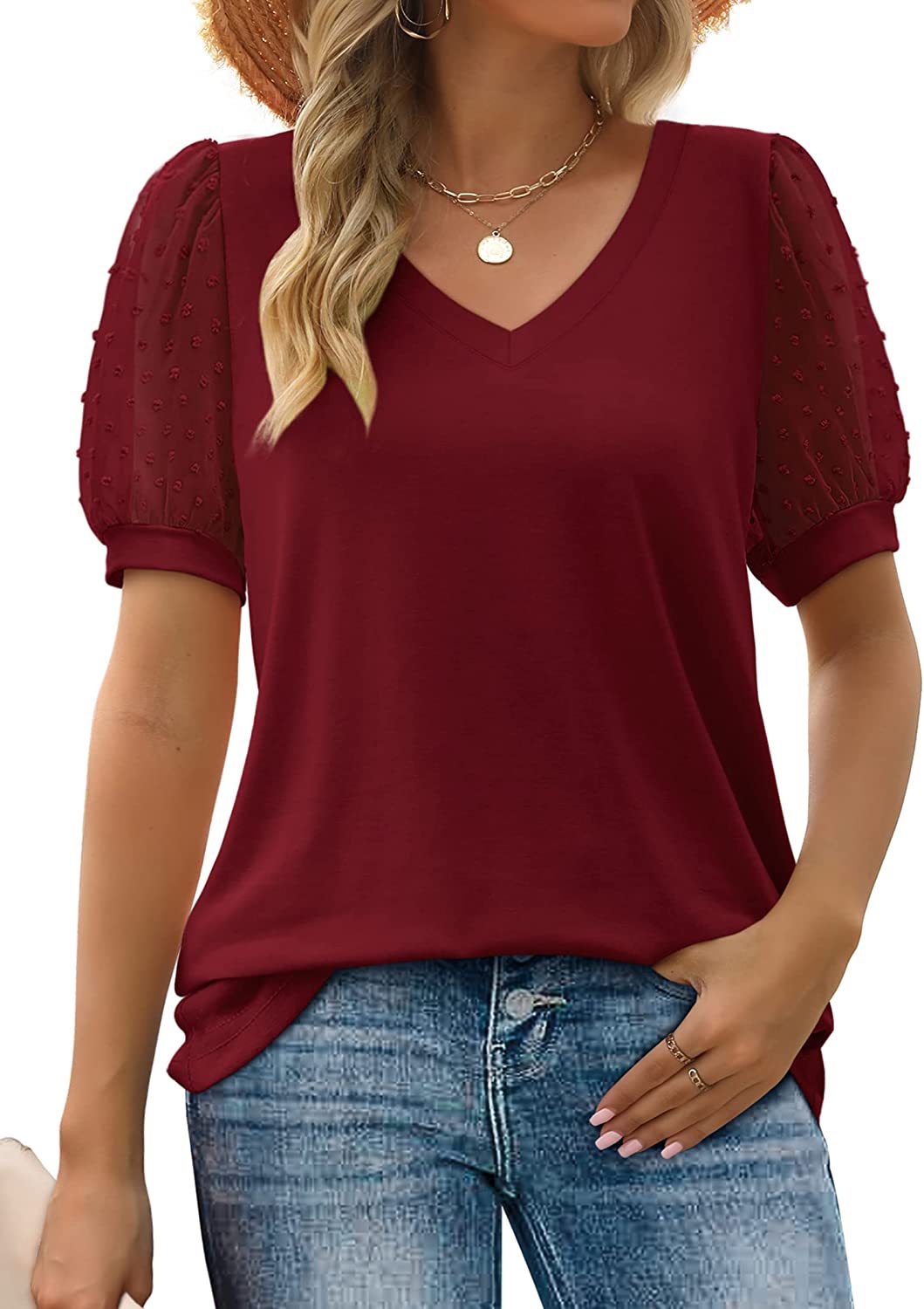 L / Bordeaux Red