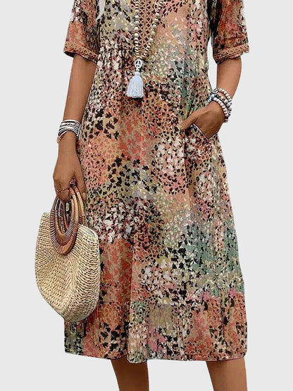 Clara | Floral Midi Dress