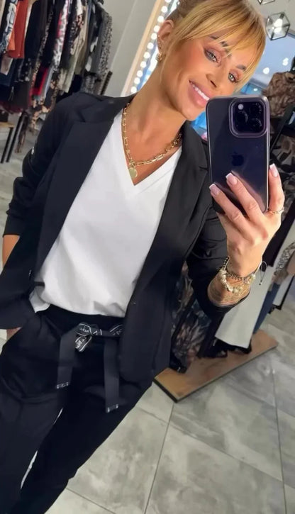 Isabelle | Tailored Set with Soft Blazer and Casual Joggers
