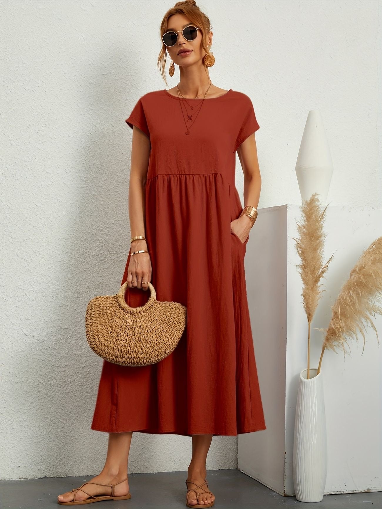 Brick red / 5XL