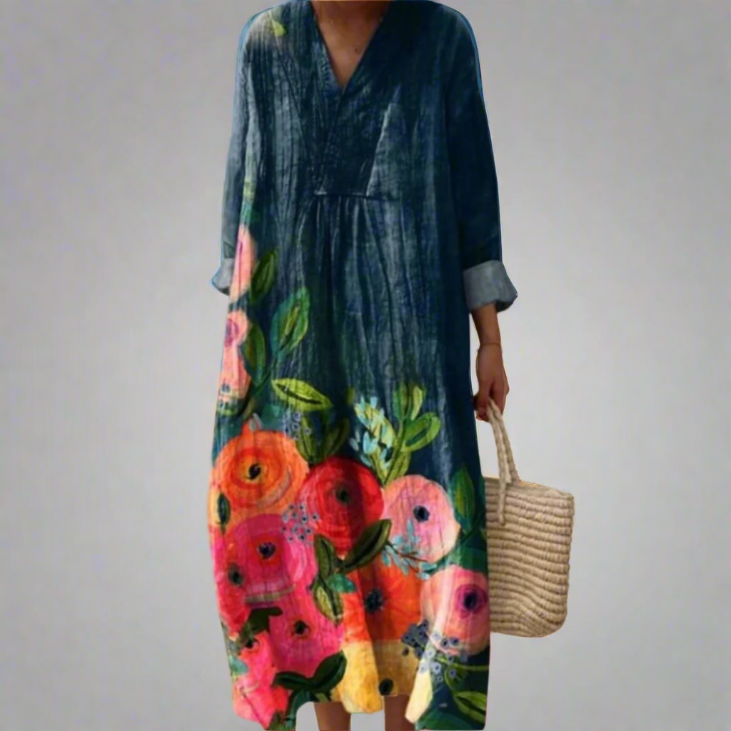 Mia | Floral Cotton Maxi