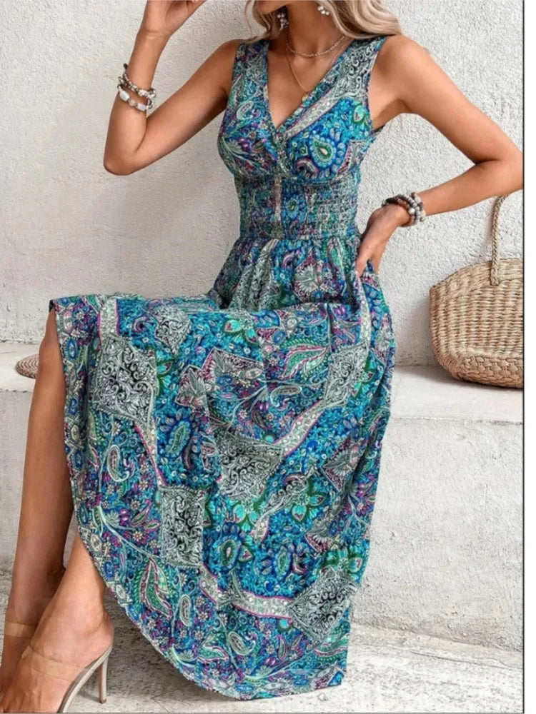 Solana Boho Dress with Tummy Coverage