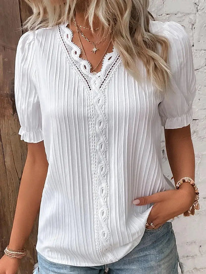 Isabella™ - Lace Elegance Blouse