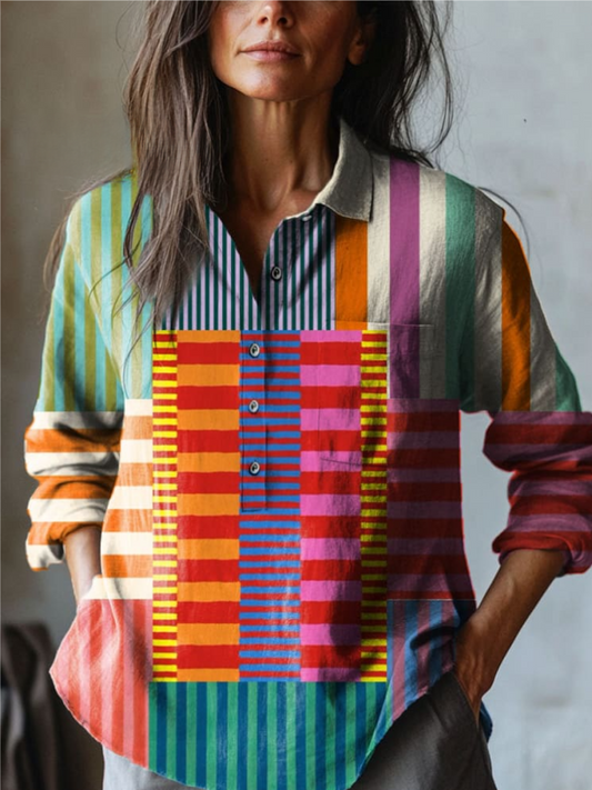 Luna | Bold Stripes Blouse