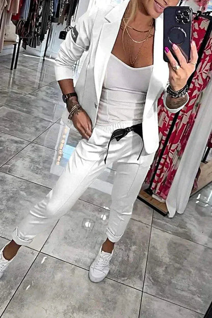 Isabelle | Tailored Set with Soft Blazer and Casual Joggers