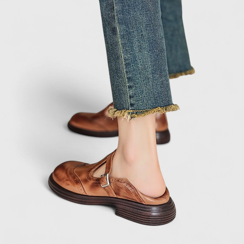 VELDA | ELEGANT LEATHER MARY JANES