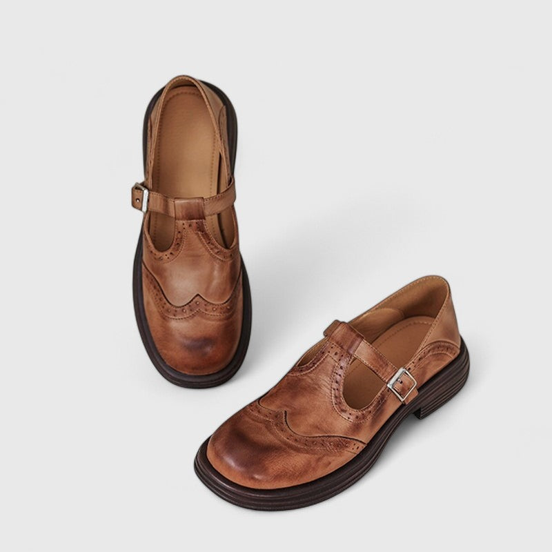 VELDA | ELEGANT LEATHER MARY JANES