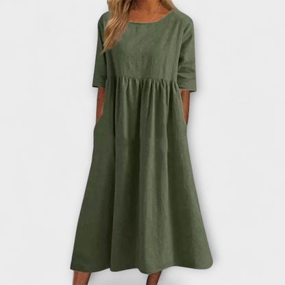 Elegant Tummy-Covering Dress